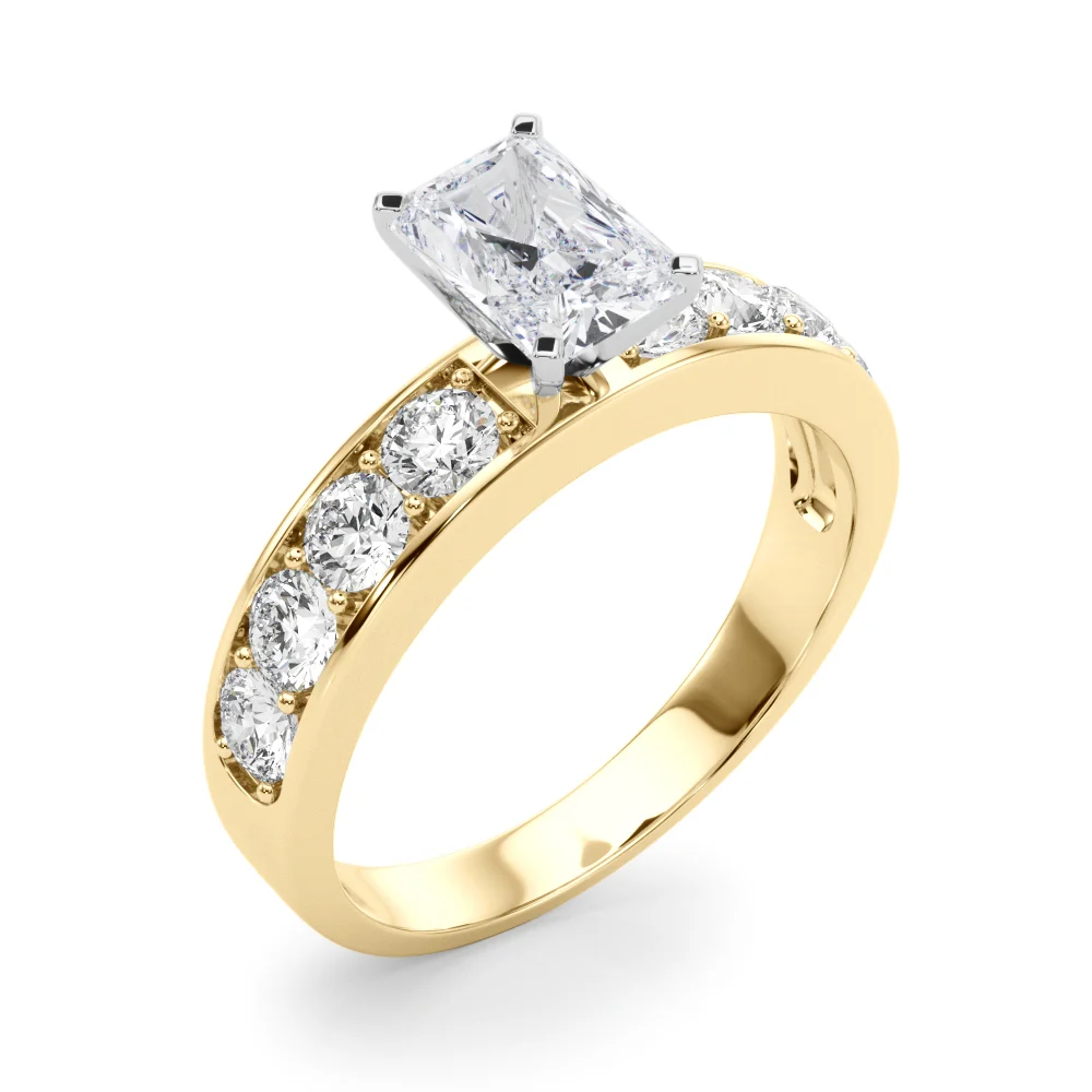 Single Row Channel Set Engagement Ring - Image 31