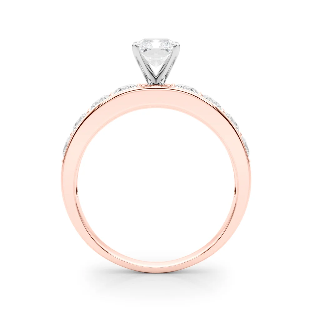 Single Row Channel Set Engagement Ring - Image 34