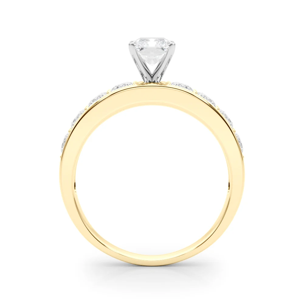 Single Row Channel Set Engagement Ring - Image 30