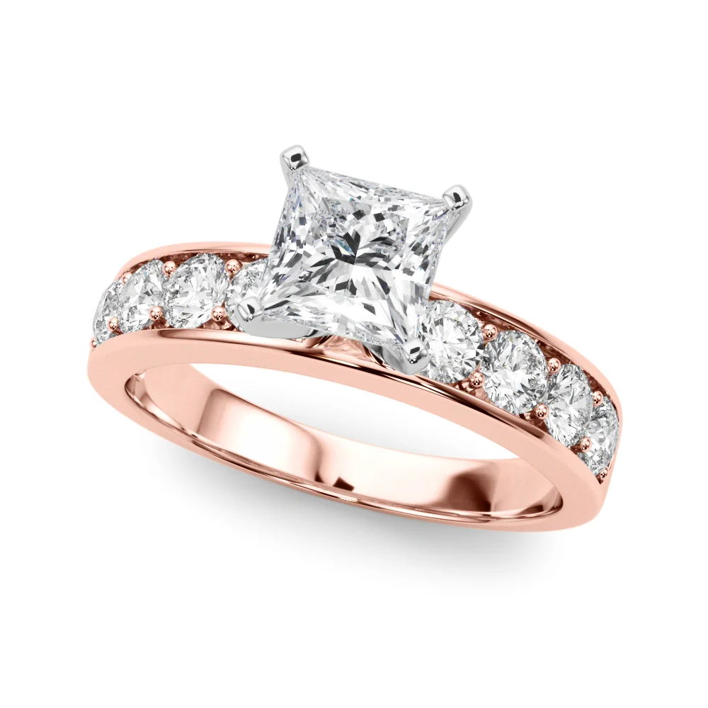 Single Row Channel Set Engagement Ring - Image 69