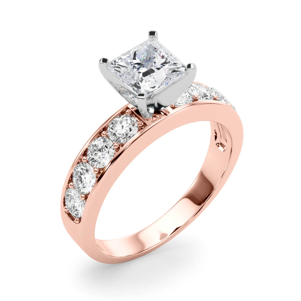 Single Row Channel Set Engagement Ring - Image 72