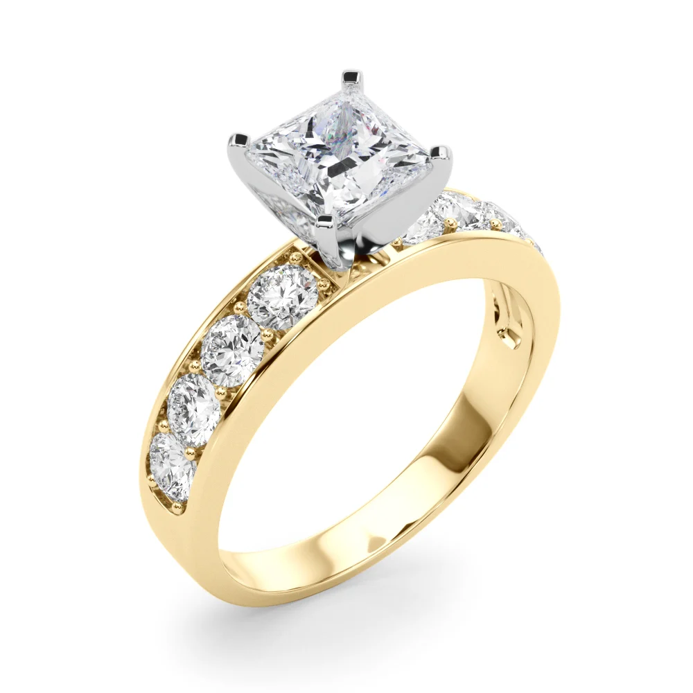 Single Row Channel Set Engagement Ring - Image 68
