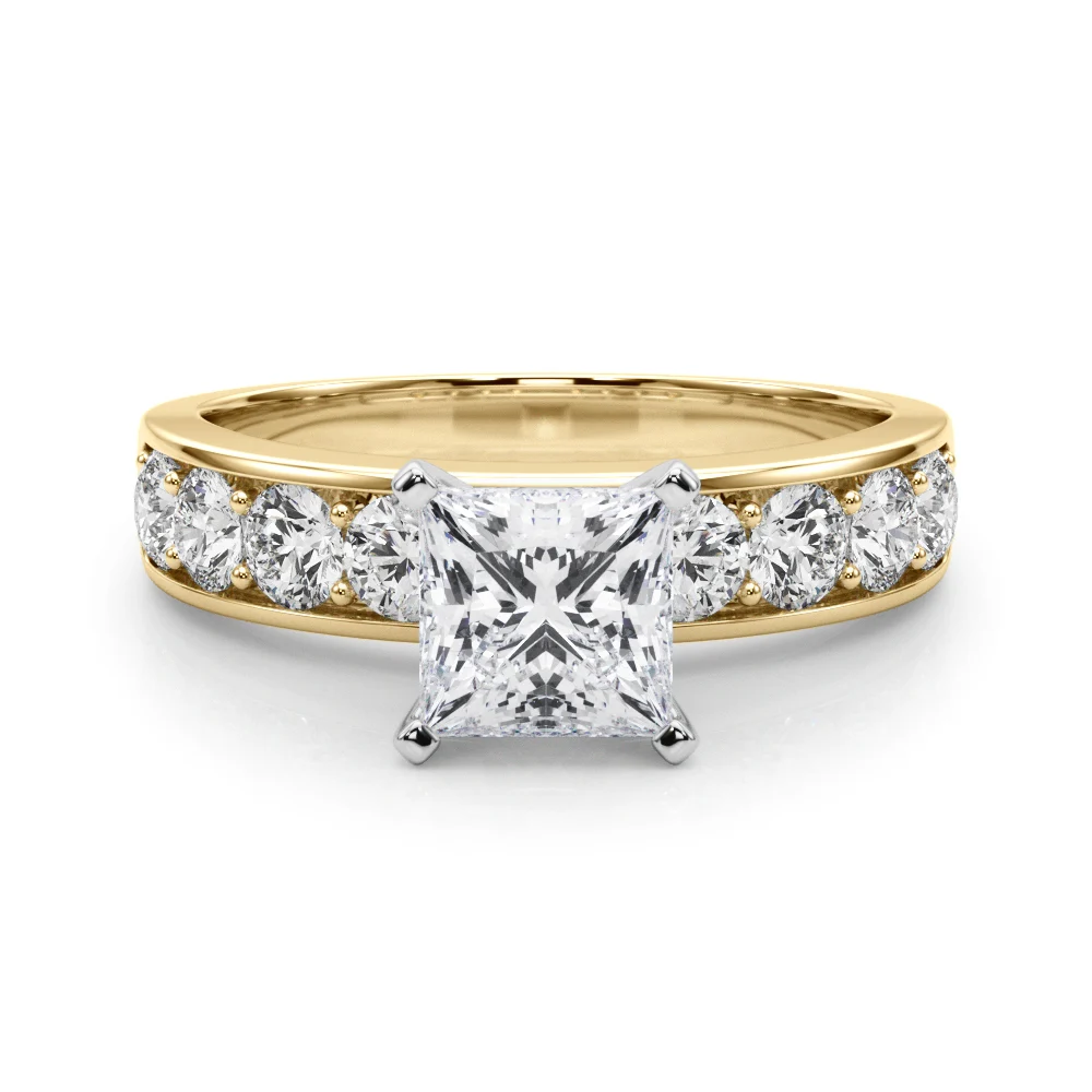 Single Row Channel Set Engagement Ring - Image 67