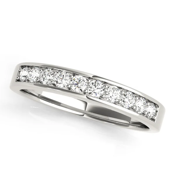 Prong In Channel Wedding Band