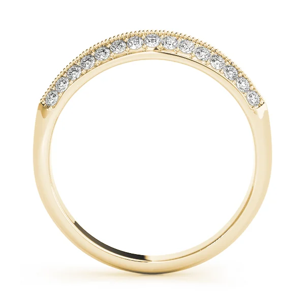 Double Row Pavé Wedding Band - Image 4