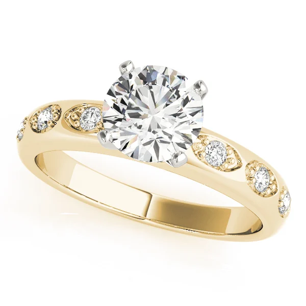 Single Row Prong Engagement Ring - Image 4
