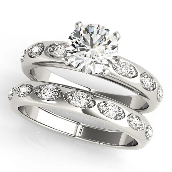 Single Row Prong Engagement Ring - Image 3