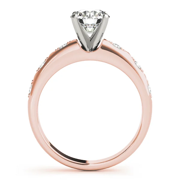 Single Row Prong Engagement Ring - Image 8