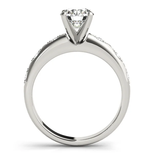 Single Row Prong Engagement Ring - Image 2