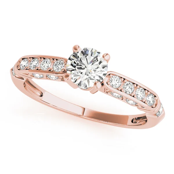 Single Row Channel Set Engagement Ring - Image 7