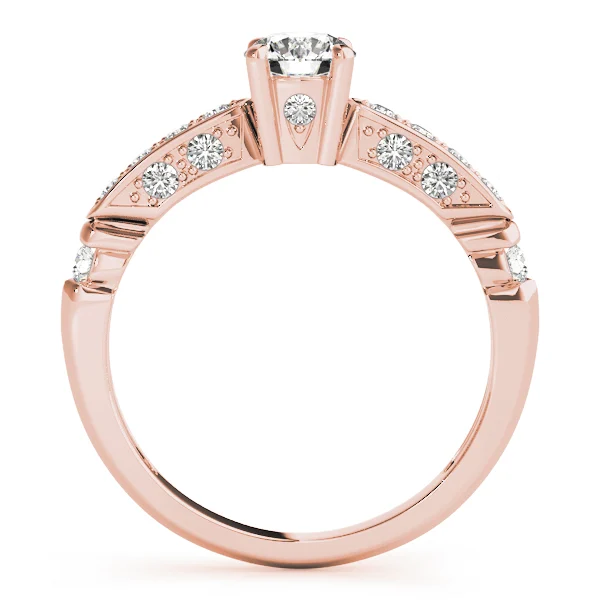 Single Row Channel Set Engagement Ring - Image 8