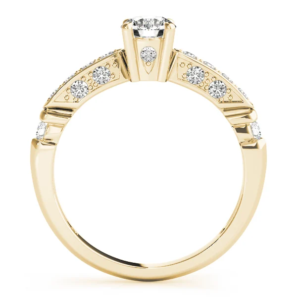 Single Row Channel Set Engagement Ring - Image 5