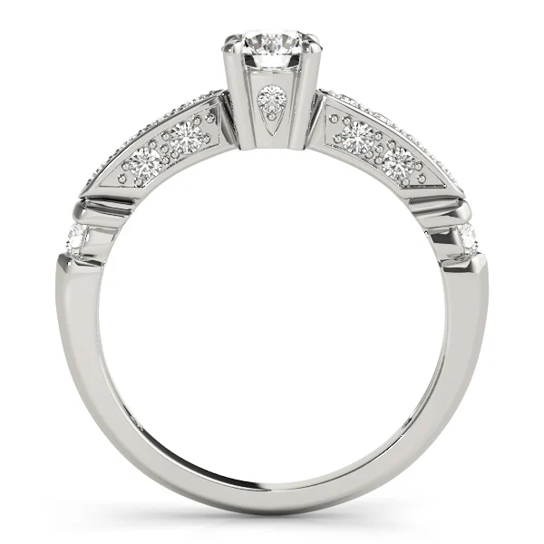 Single Row Channel Set Engagement Ring - Image 2