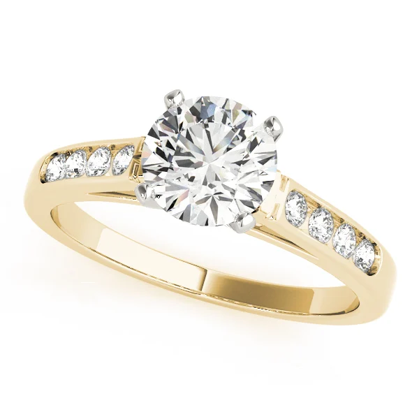 Single Row Channel Set Engagement Ring - Image 3