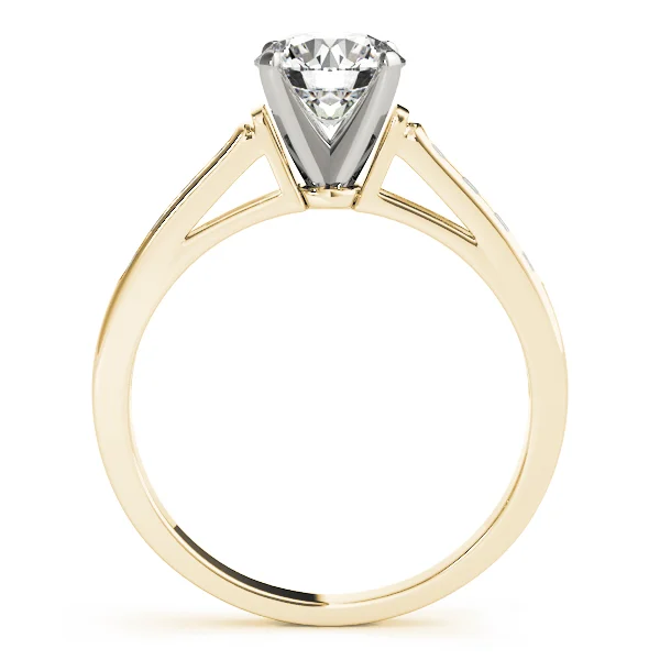 Single Row Channel Set Engagement Ring - Image 4