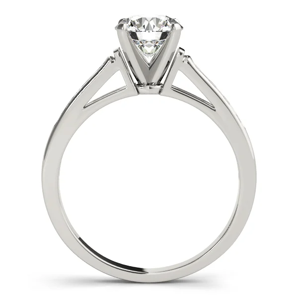 Single Row Channel Set Engagement Ring - Image 2