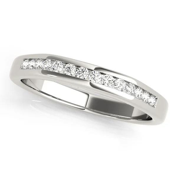 Channel Set Wedding Band