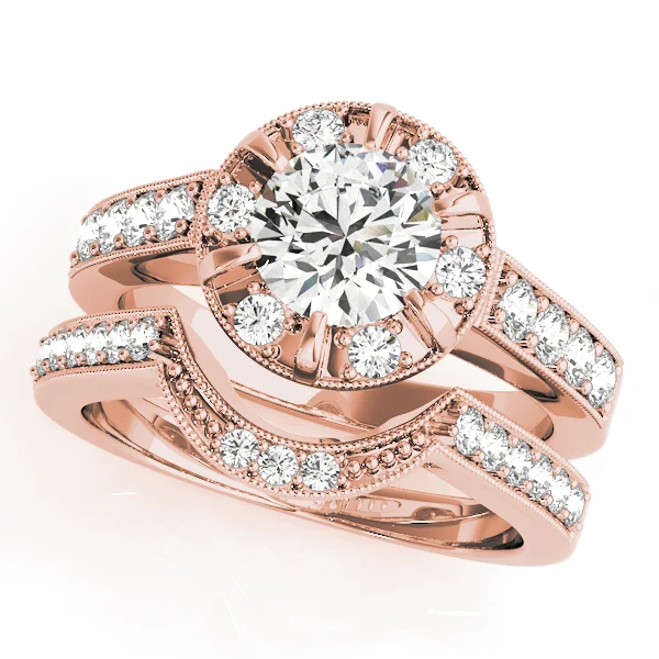 ENGAGEMENT RINGS HALO ROUND - Image 9