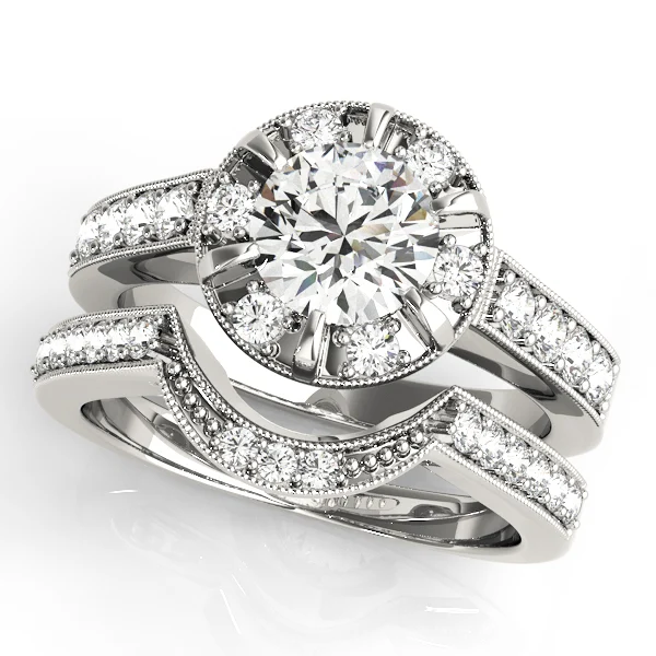 ENGAGEMENT RINGS HALO ROUND - Image 3