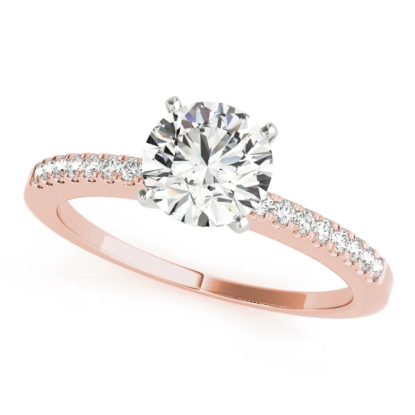 Single Row Prong Set Engagement Ring - Image 7