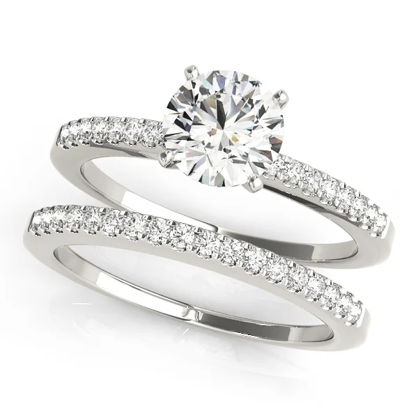 Single Row Prong Set Engagement Ring - Image 3