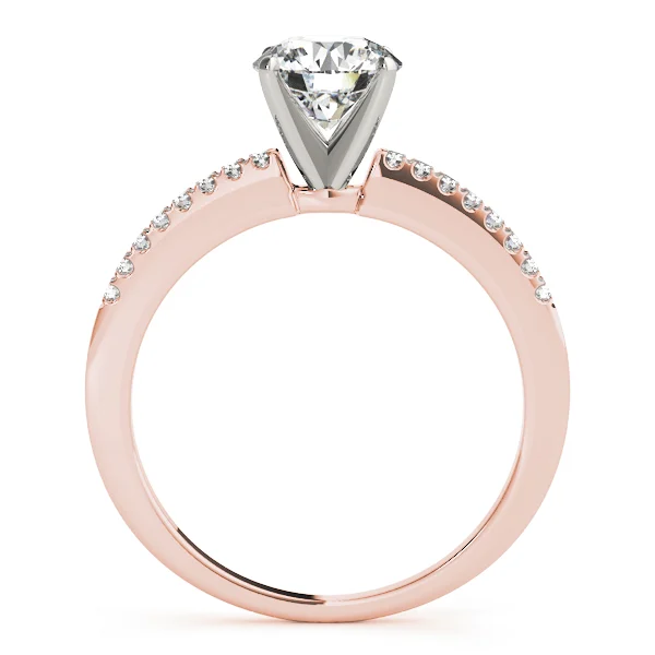 Single Row Prong Set Engagement Ring - Image 8