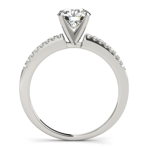 Single Row Prong Set Engagement Ring - Image 2