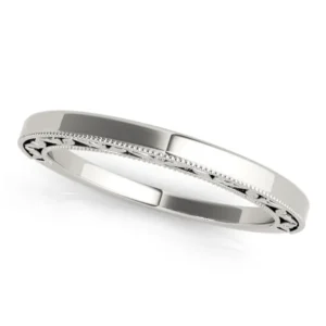 Vintage Filigree Wedding Band