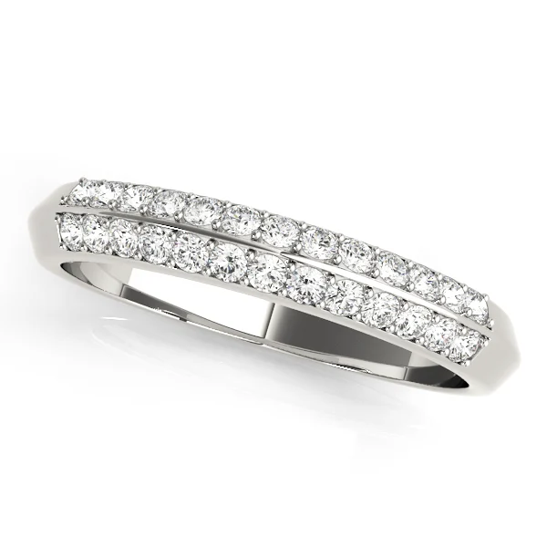 Multirow Pavé Wedding Bands