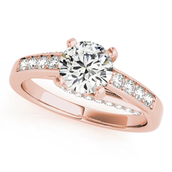Single Row Prong In Channel Engagement Rings - Image 7