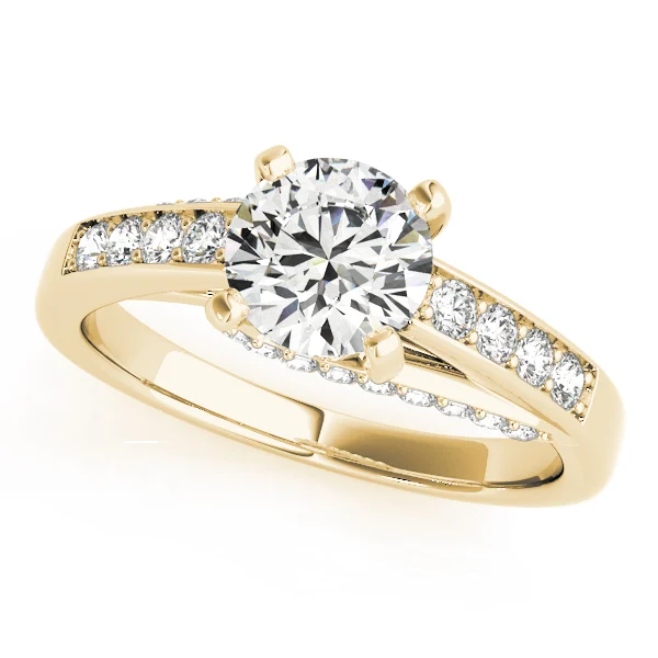 Single Row Prong In Channel Engagement Rings - Image 4