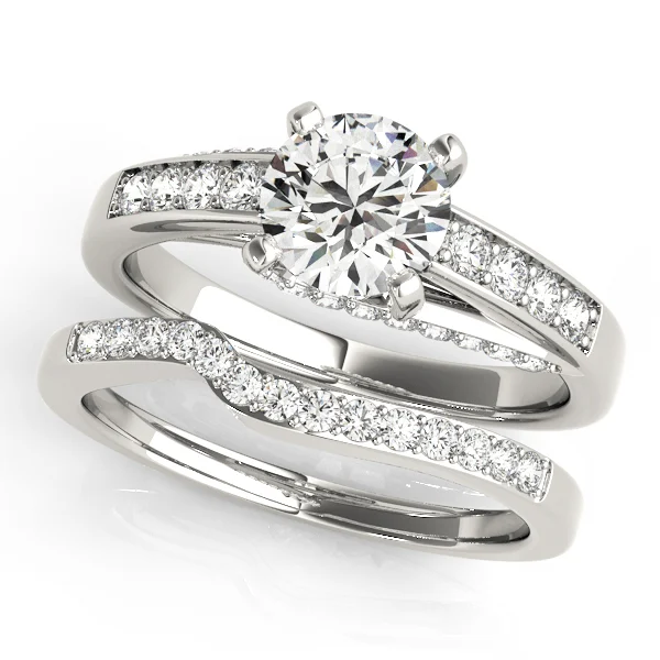 Single Row Prong In Channel Engagement Rings - Image 3
