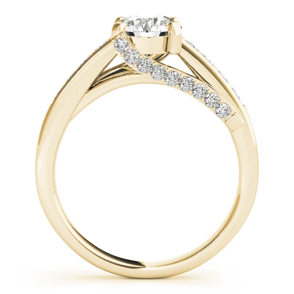 Single Row Prong In Channel Engagement Rings - Image 5