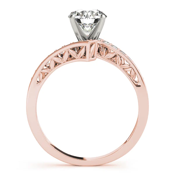 Bypass Swirl Leaf Engagement Rings - Image 8