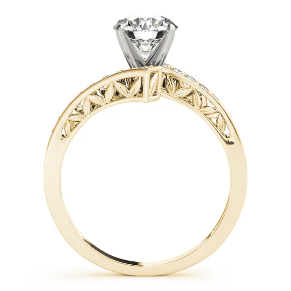 Bypass Swirl Leaf Engagement Rings - Image 5