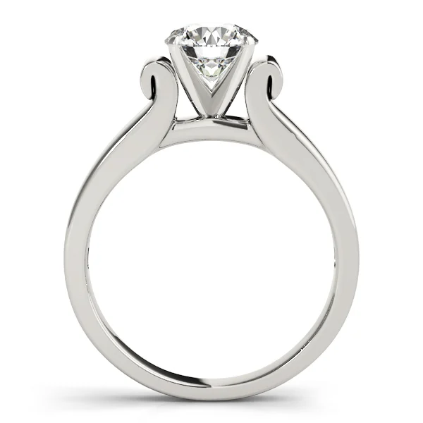 Cathedral Solitaire Engagement Ring - Image 2