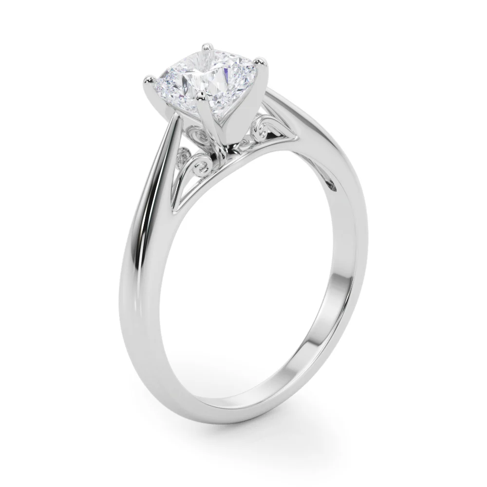 Solitaire Cathedral Engagement Ring - Image 50