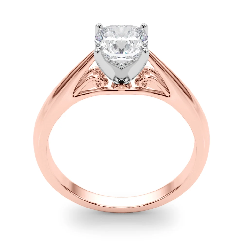 Solitaire Cathedral Engagement Ring - Image 59