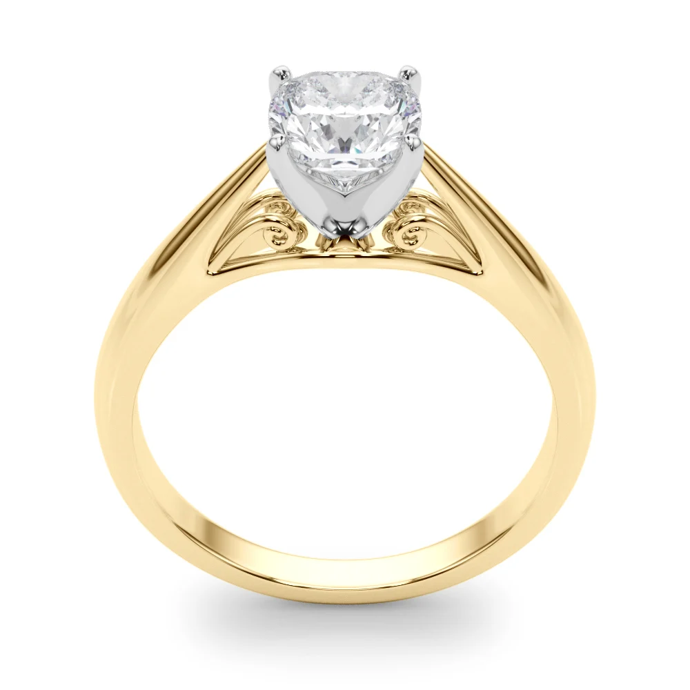 Solitaire Cathedral Engagement Ring - Image 54