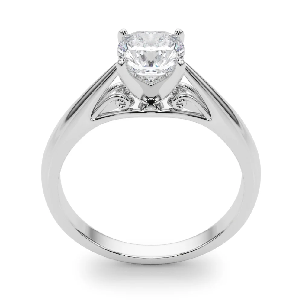 Solitaire Cathedral Engagement Ring - Image 49