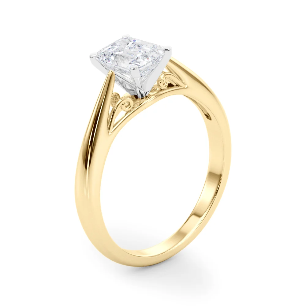 Solitaire Cathedral Engagement Ring - Image 25