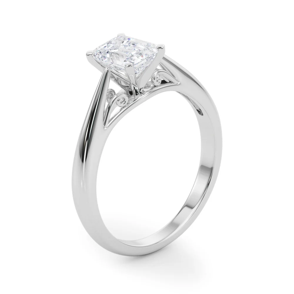 Solitaire Cathedral Engagement Ring - Image 20