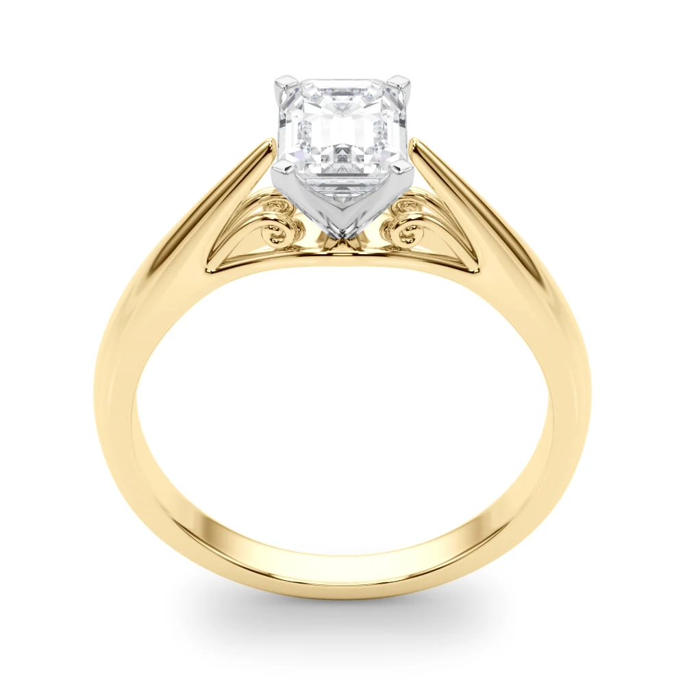 Solitaire Cathedral Engagement Ring - Image 24