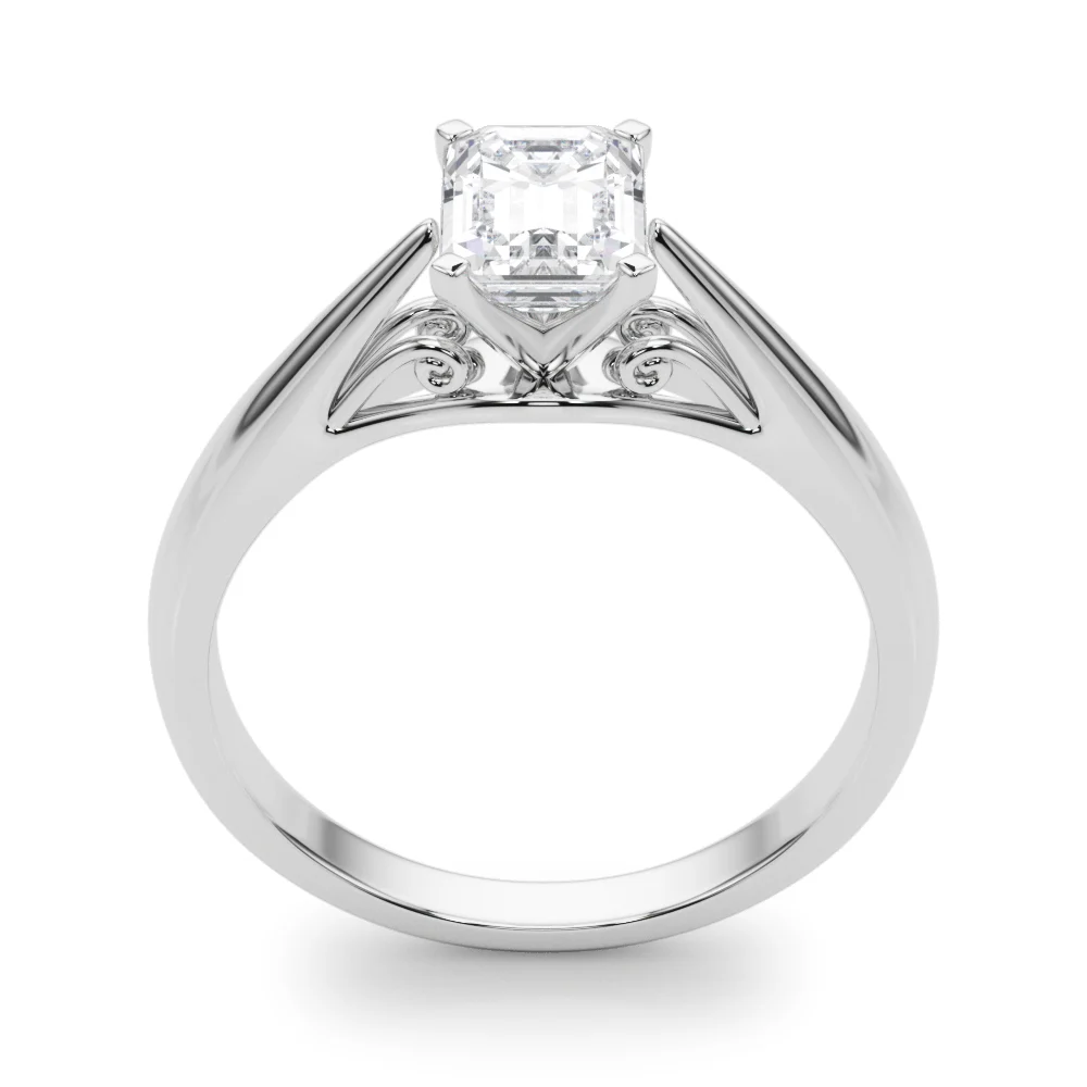 Solitaire Cathedral Engagement Ring - Image 19