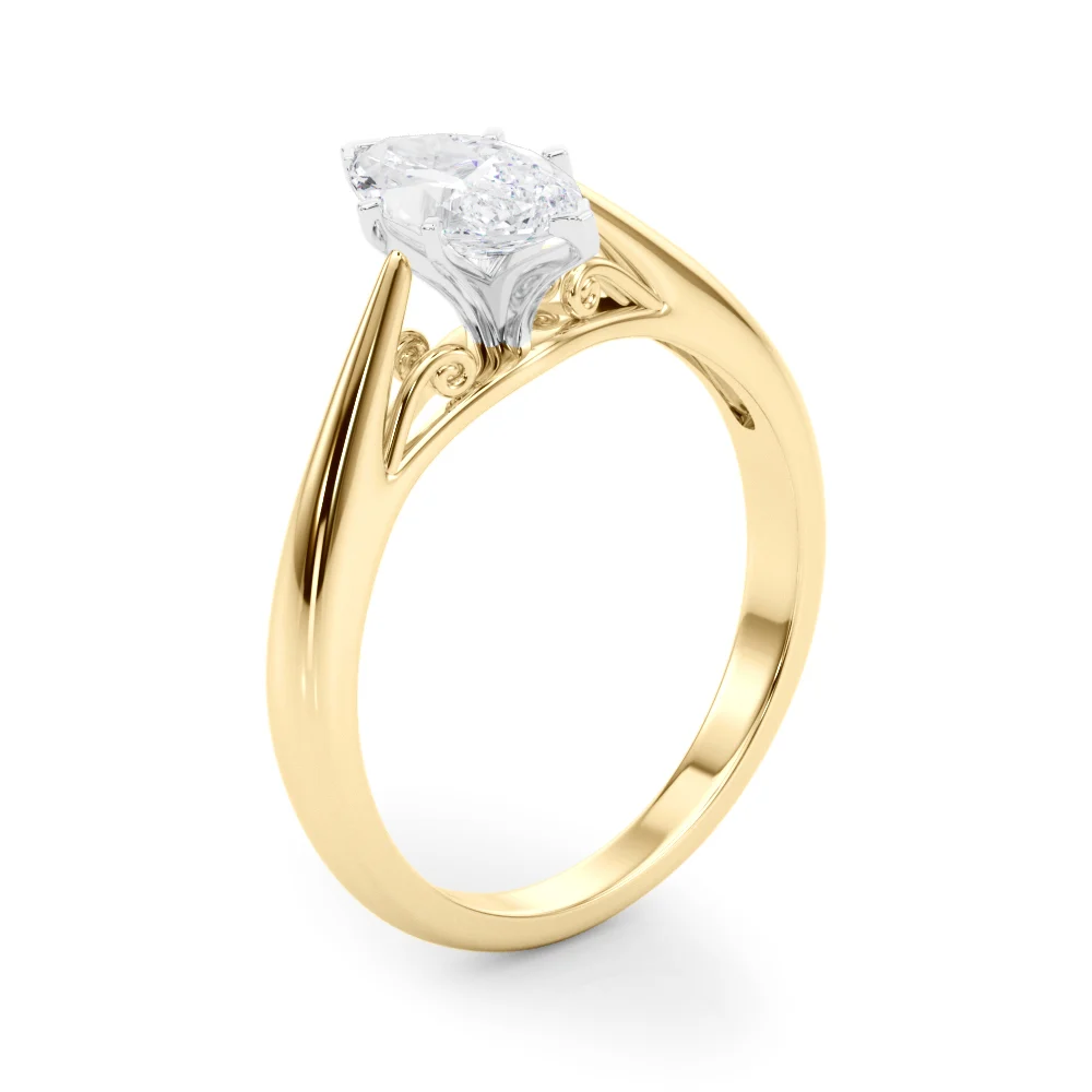 Solitaire Cathedral Engagement Ring - Image 100