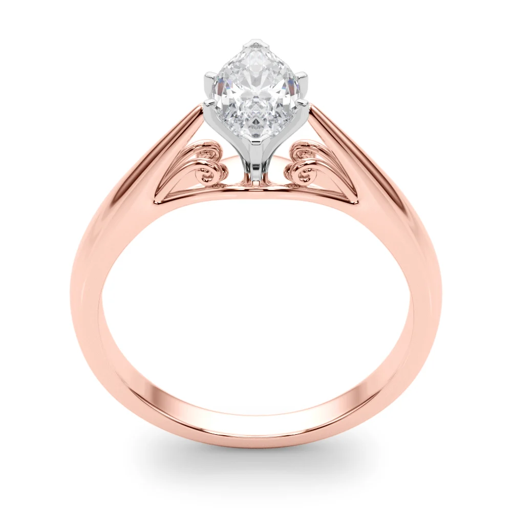 Solitaire Cathedral Engagement Ring - Image 104