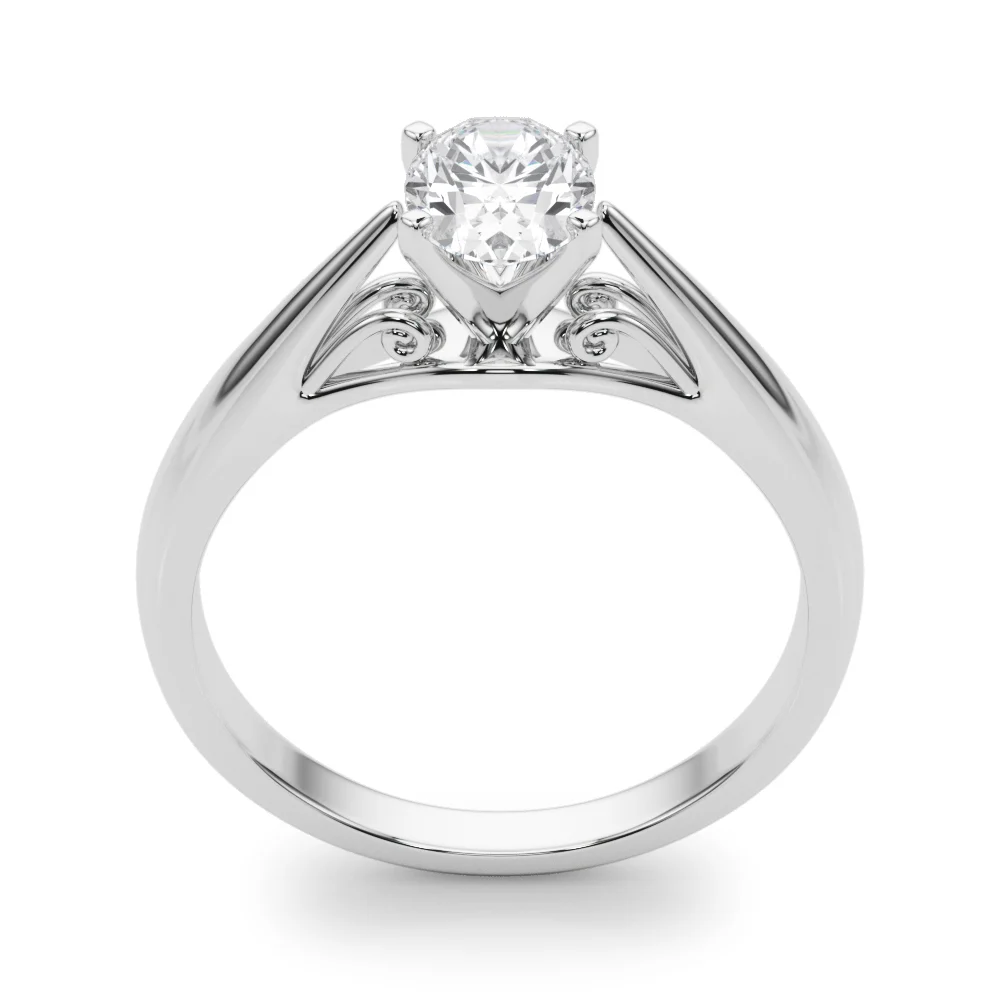 Solitaire Cathedral Engagement Ring - Image 34