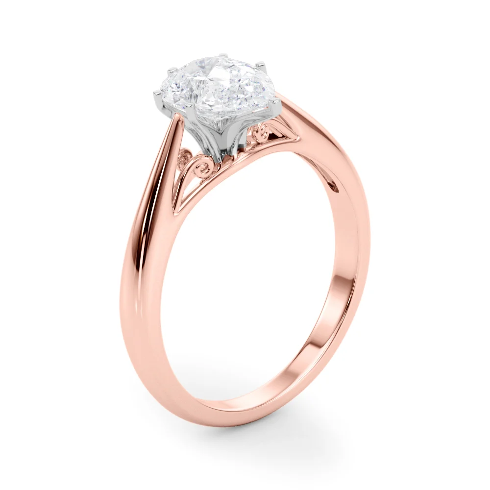 Solitaire Cathedral Engagement Ring - Image 90