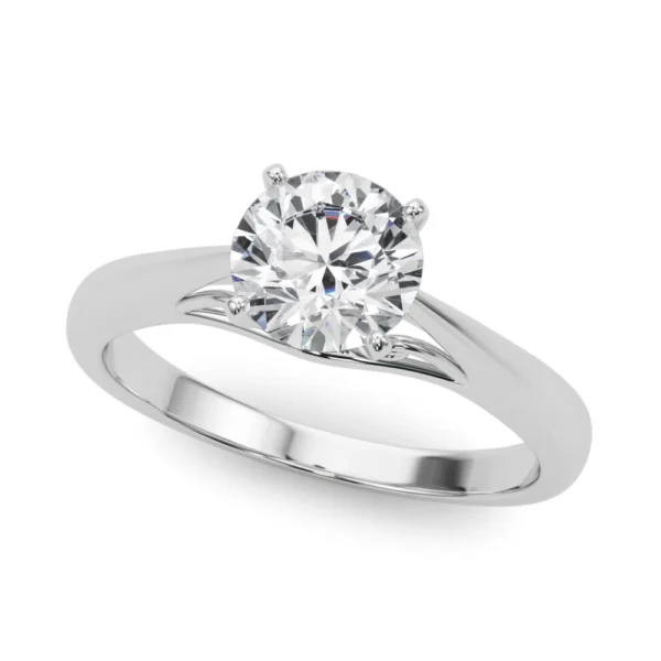 Solitaire Cathedral Engagement Ring