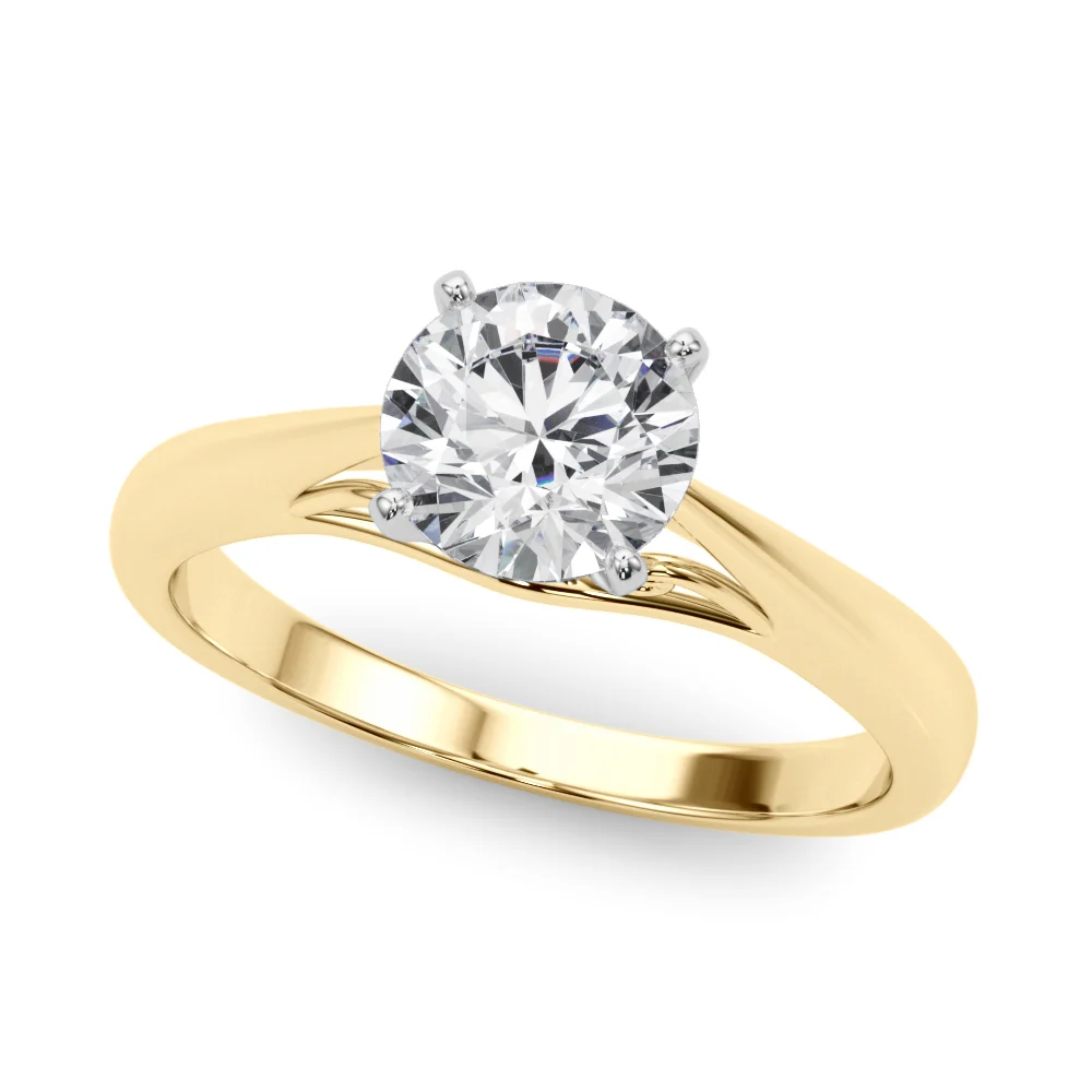 Solitaire Cathedral Engagement Ring - Image 6